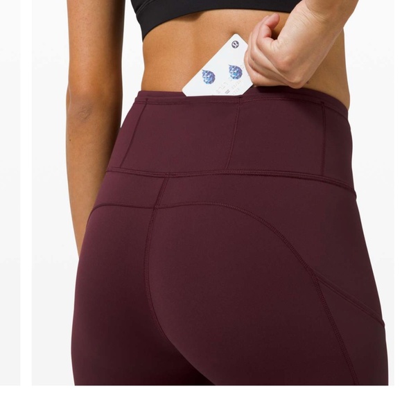 Lululemon Fast and Free Tight II 25" *Non-Reflective Nulux Size 14 - Picture 5 of 10